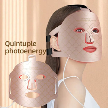 New 8 Colors Photon Nir Light Skin Rejuvenation for Facial 850nm Led Red Infrared Led Face Mask Red Light Therapy Photon Mask