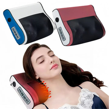 Multi functional neck and shoulder massager, a household neck and back kneading tool with 6 adjustable hot compress massage func